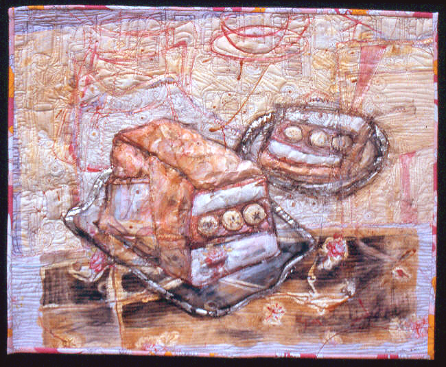 "Banana Cake," 2002. 24"h x 29"w, private collection