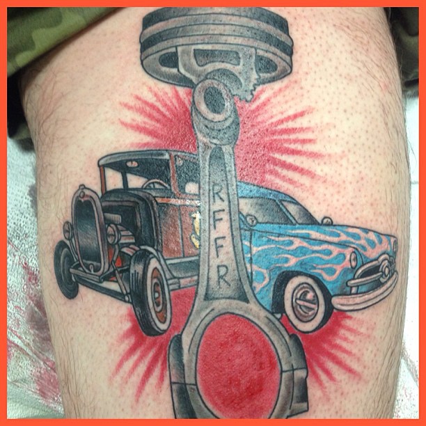 70 Hot Rod Tattoo Designs For Men  Automobile Aficionado Ideas