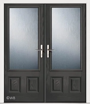 French Harton Anthracite Grey Glazed