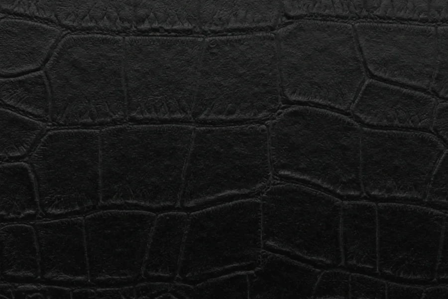 Black Alligator Leather