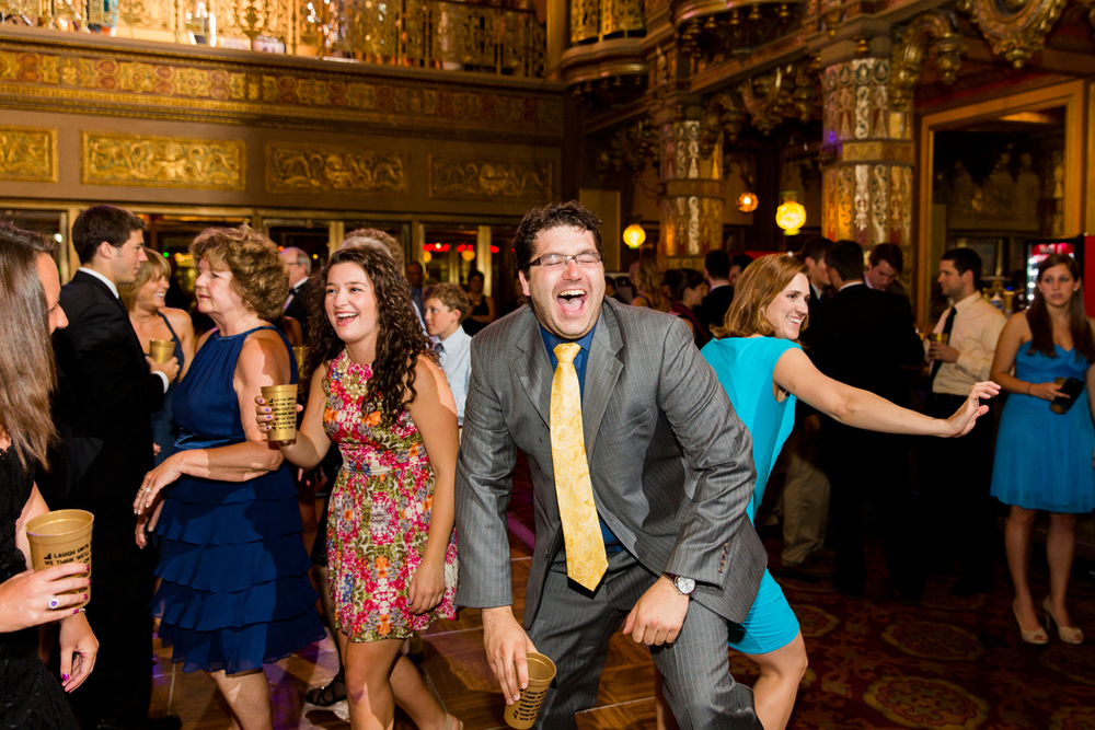 Landmark Theatre wedding reception 