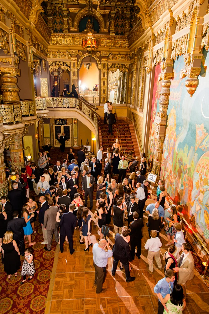 Landmark Theatre wedding reception 