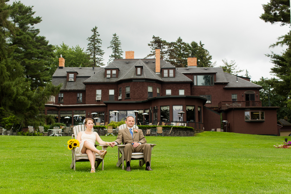 Bride & groom Adirondack chair