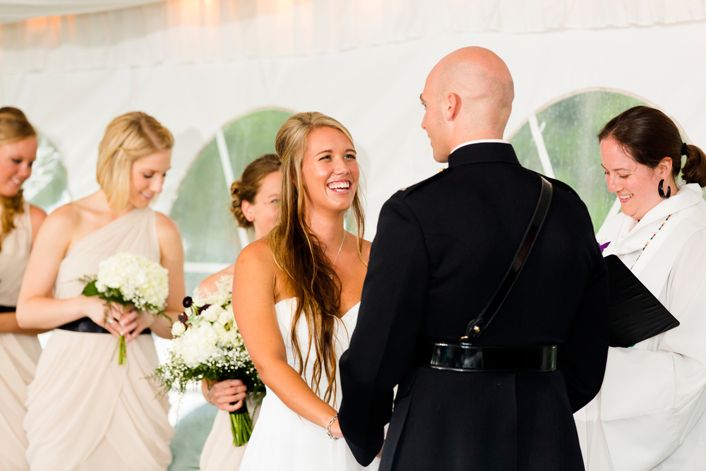 Wedding ceremony at Traditions at the Glen