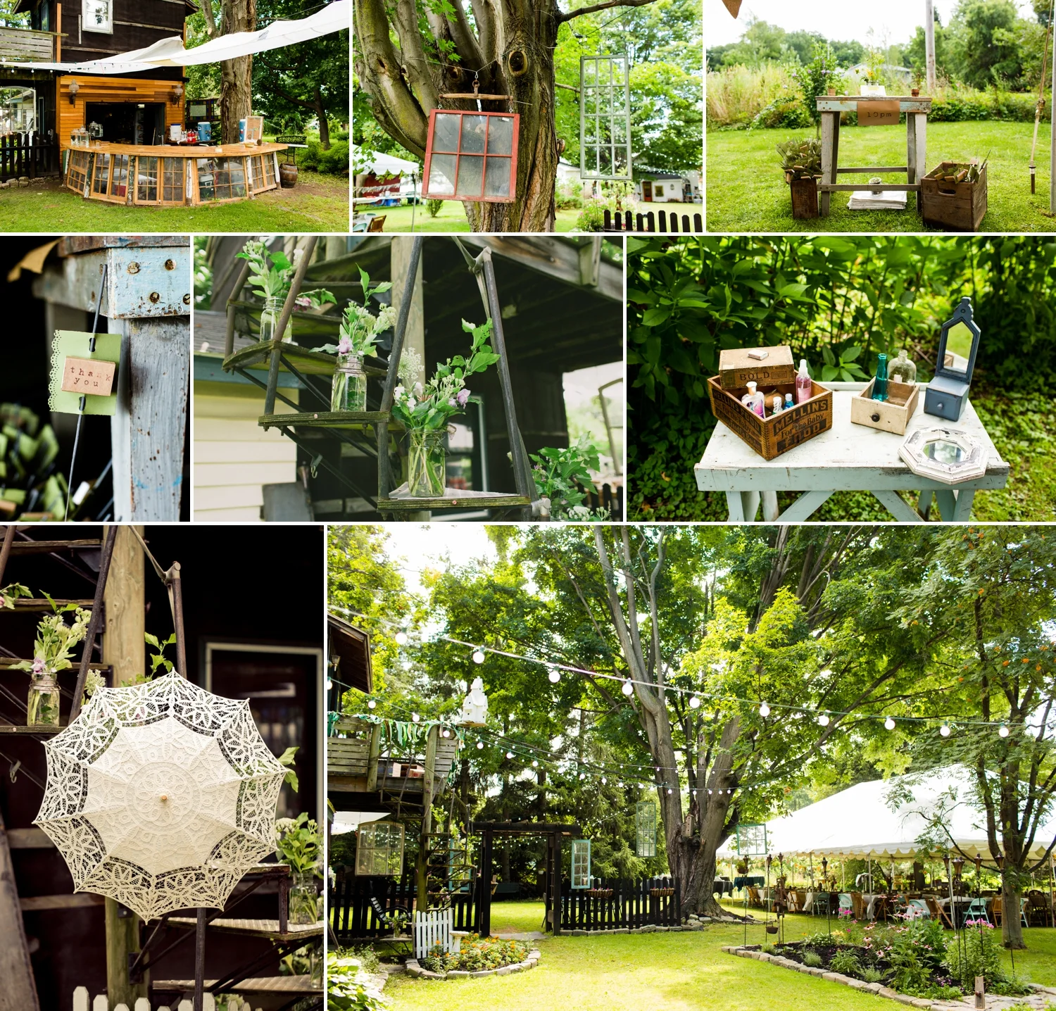 backyard wedding details