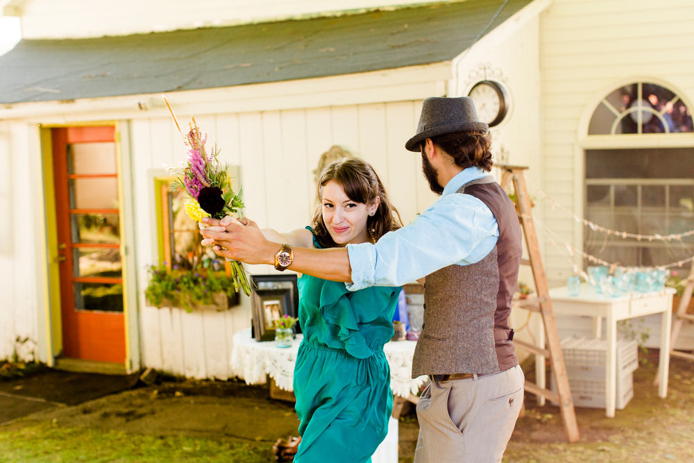 backyard wedding ceremony 