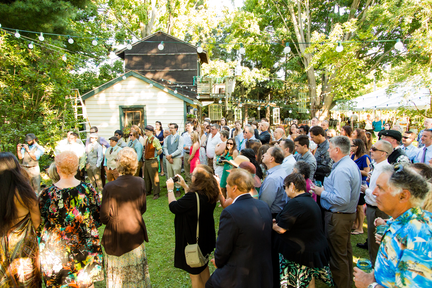 backyard wedding ceremony | Oswego NY