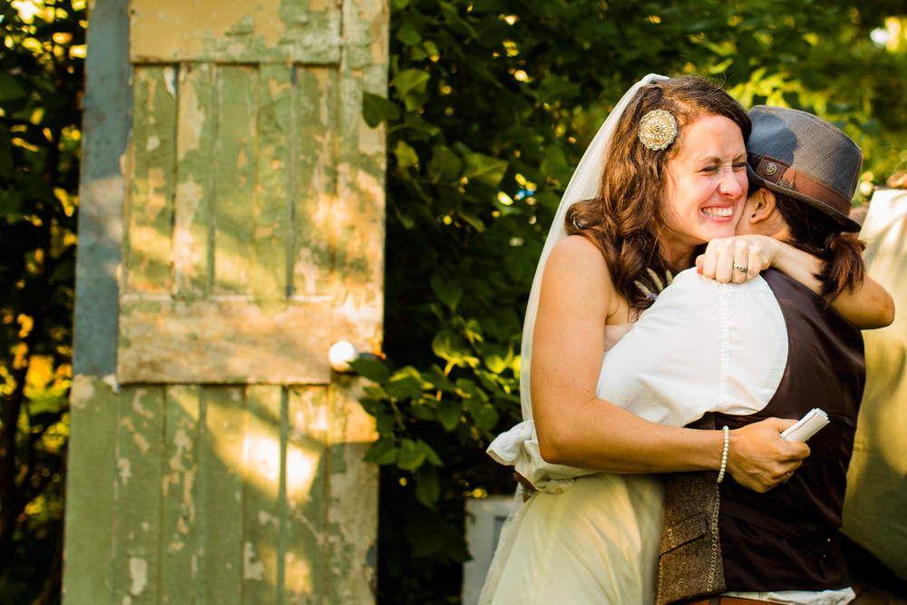 backyard wedding ceremony | Oswego NY