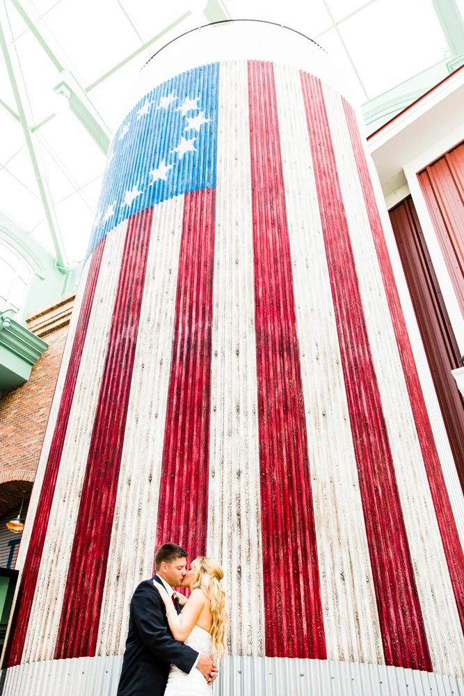 American flag portrait 