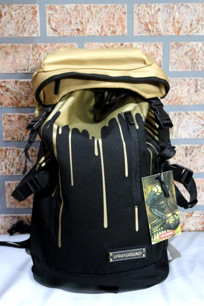 gold drip backpack