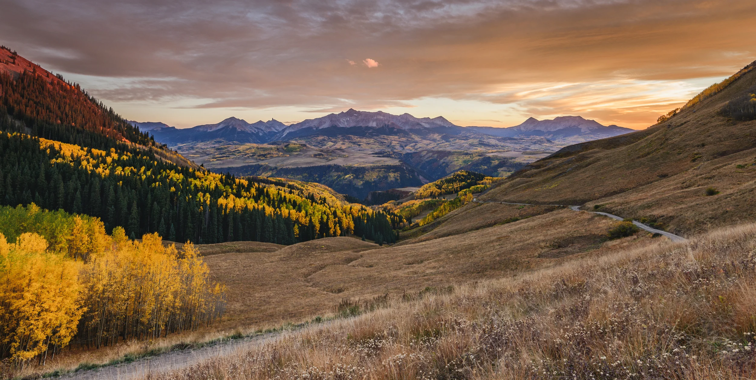 Sunset on Last Dollar Road