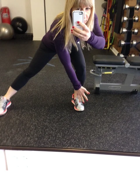 Lateral Shuffle. Move side to side.