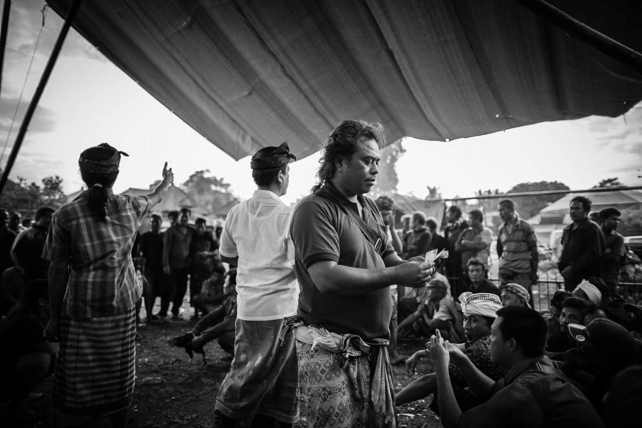 Tajen - Traditional cockfighting in Bali © Gareth Moon 2017