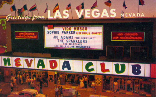 Nevada Club Postcard
