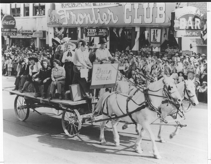 The Green Shack in a Helldorado parade