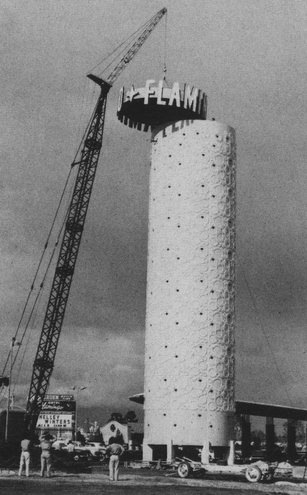 Topping the Flamingo's Champagne Tower