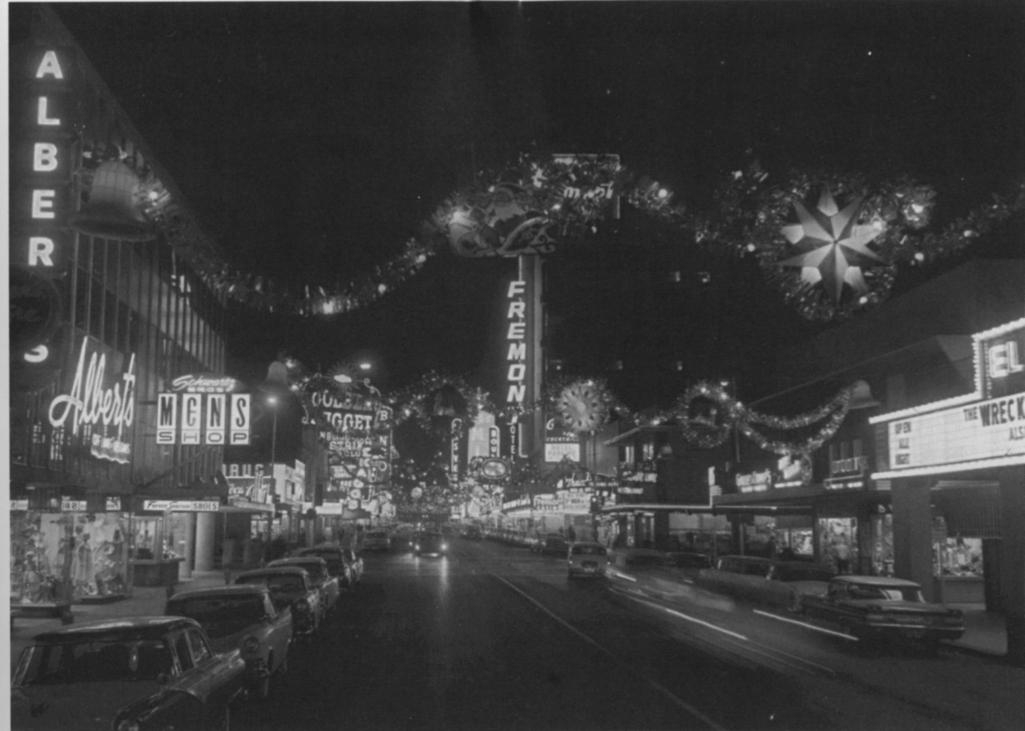 Fremont Street Christmas 1959