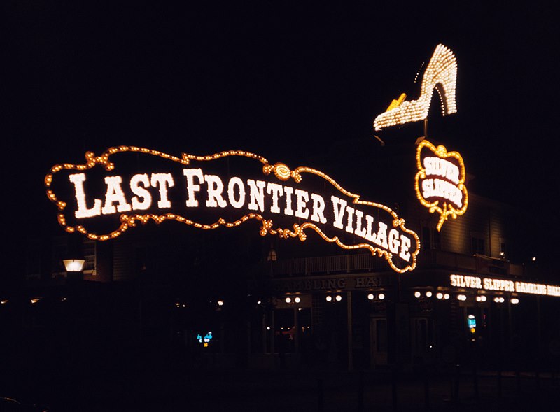 Last Frontier Village and SS neon night 1957.jpg