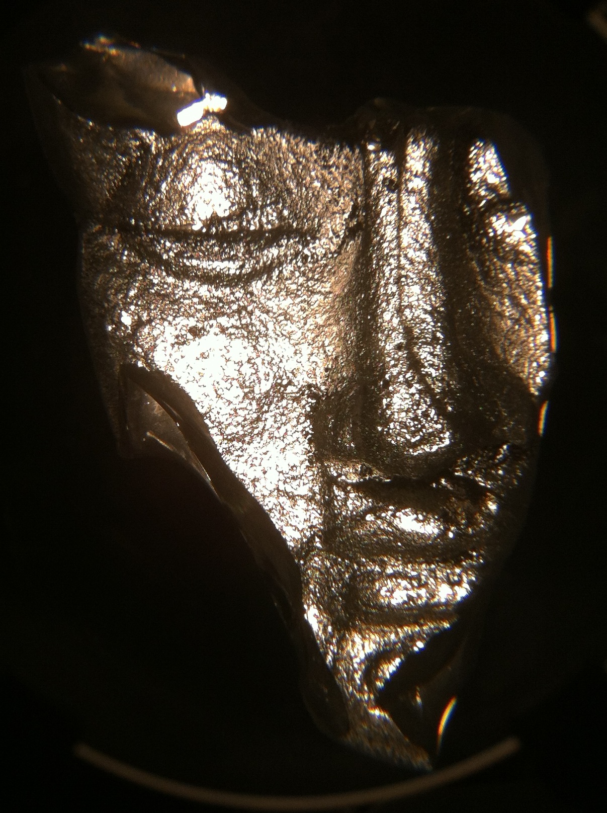 Sand Casted Glass and Light Box.
