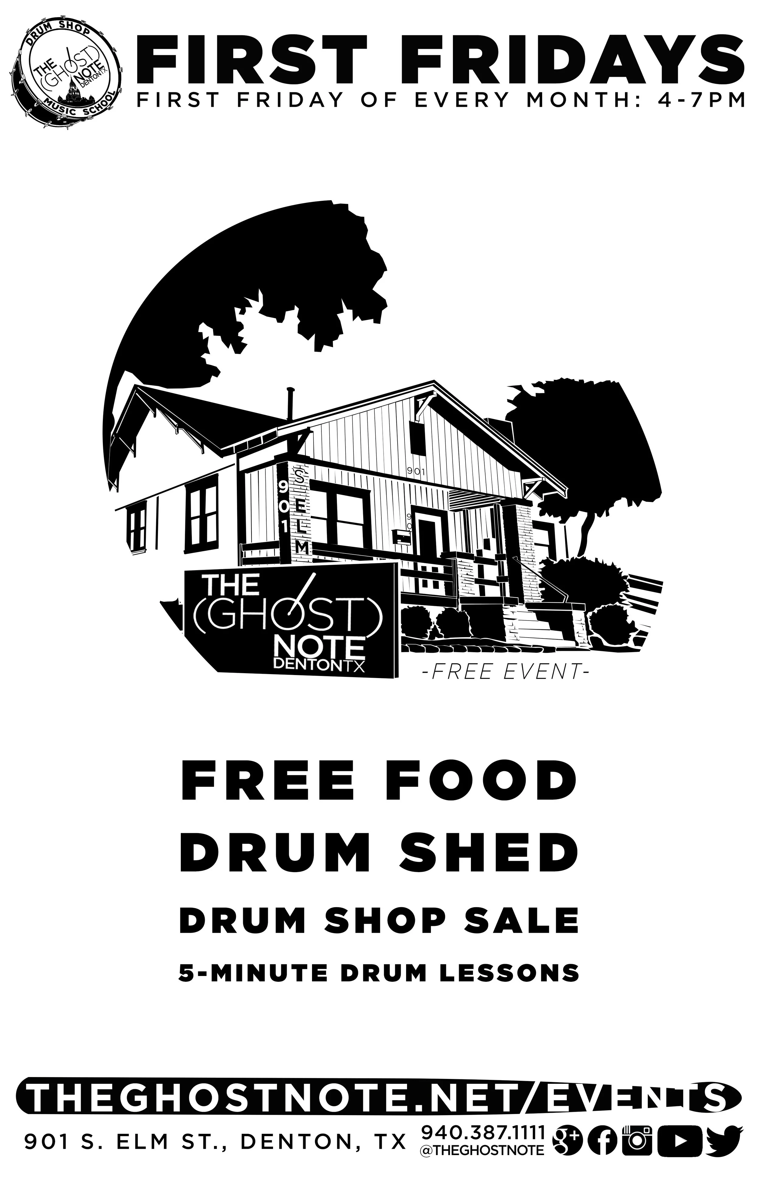 First Friday at The (Ghost) Note - 2018 POSTER (FINAL September).jpg