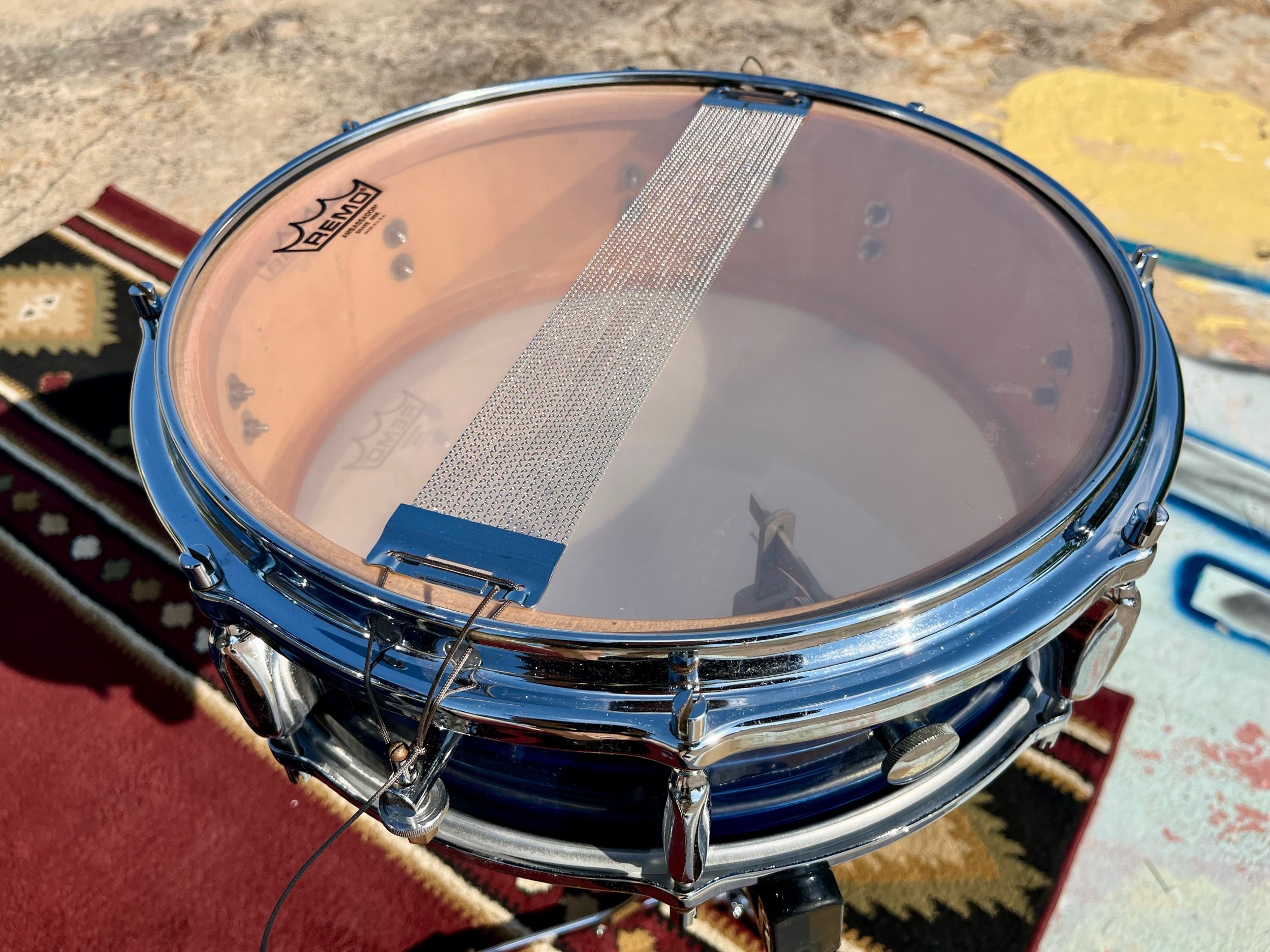 Sonor Teardrop drum set 1960's blue wrap drums for sale