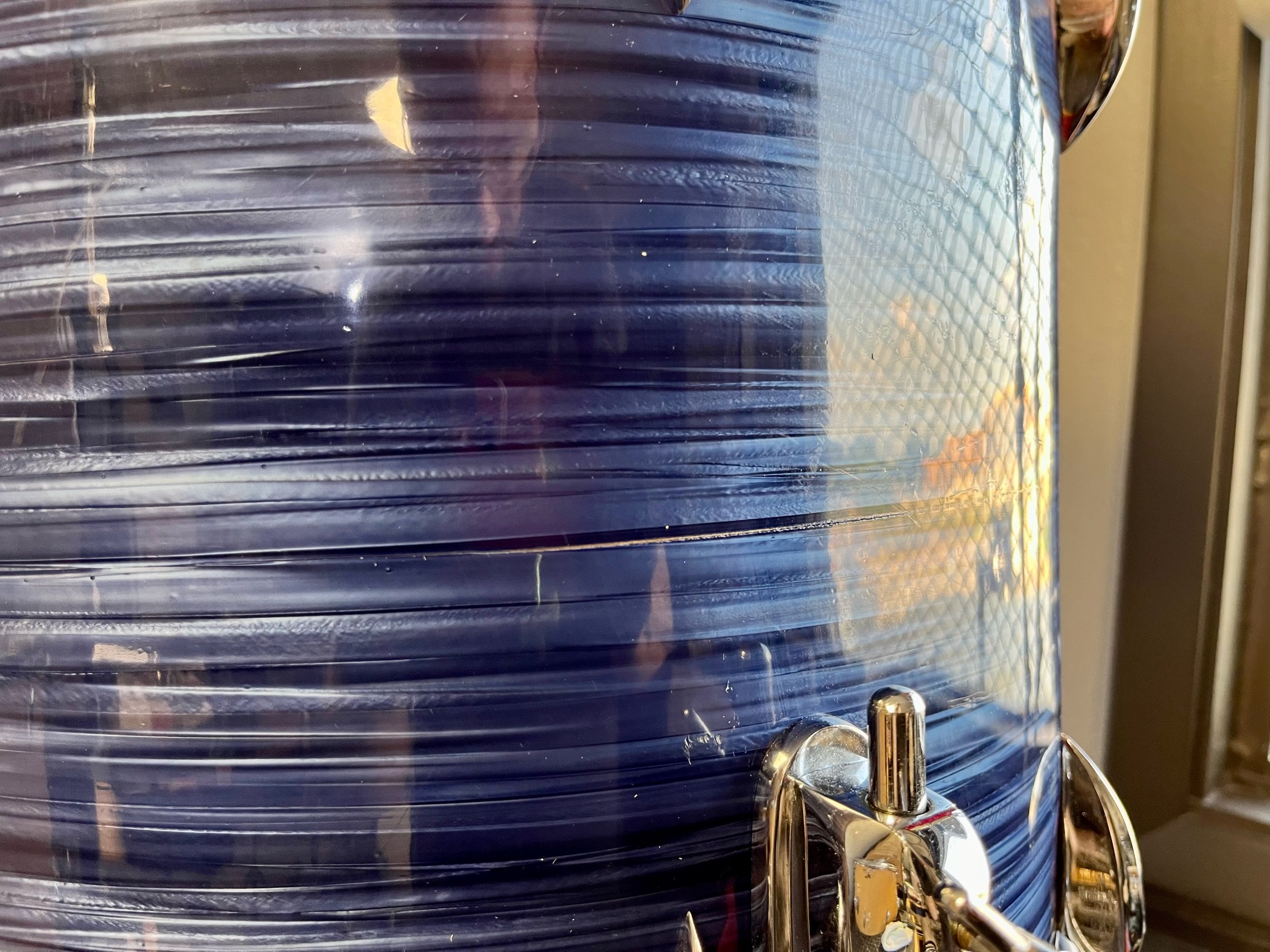 Sonor Teardrop drum set 1960's blue wrap drums for sale