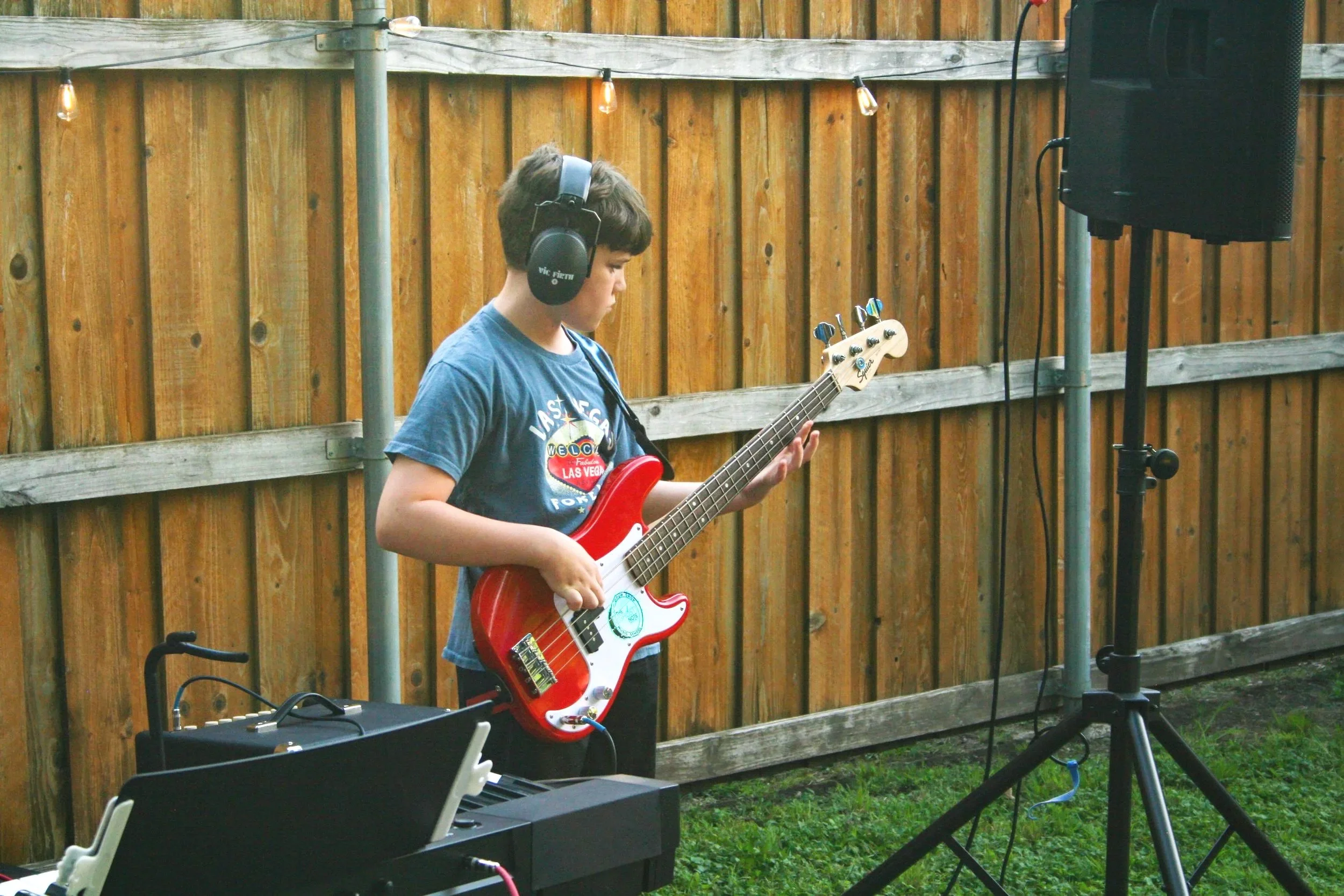 Open House Show & Tell bass guitar performance