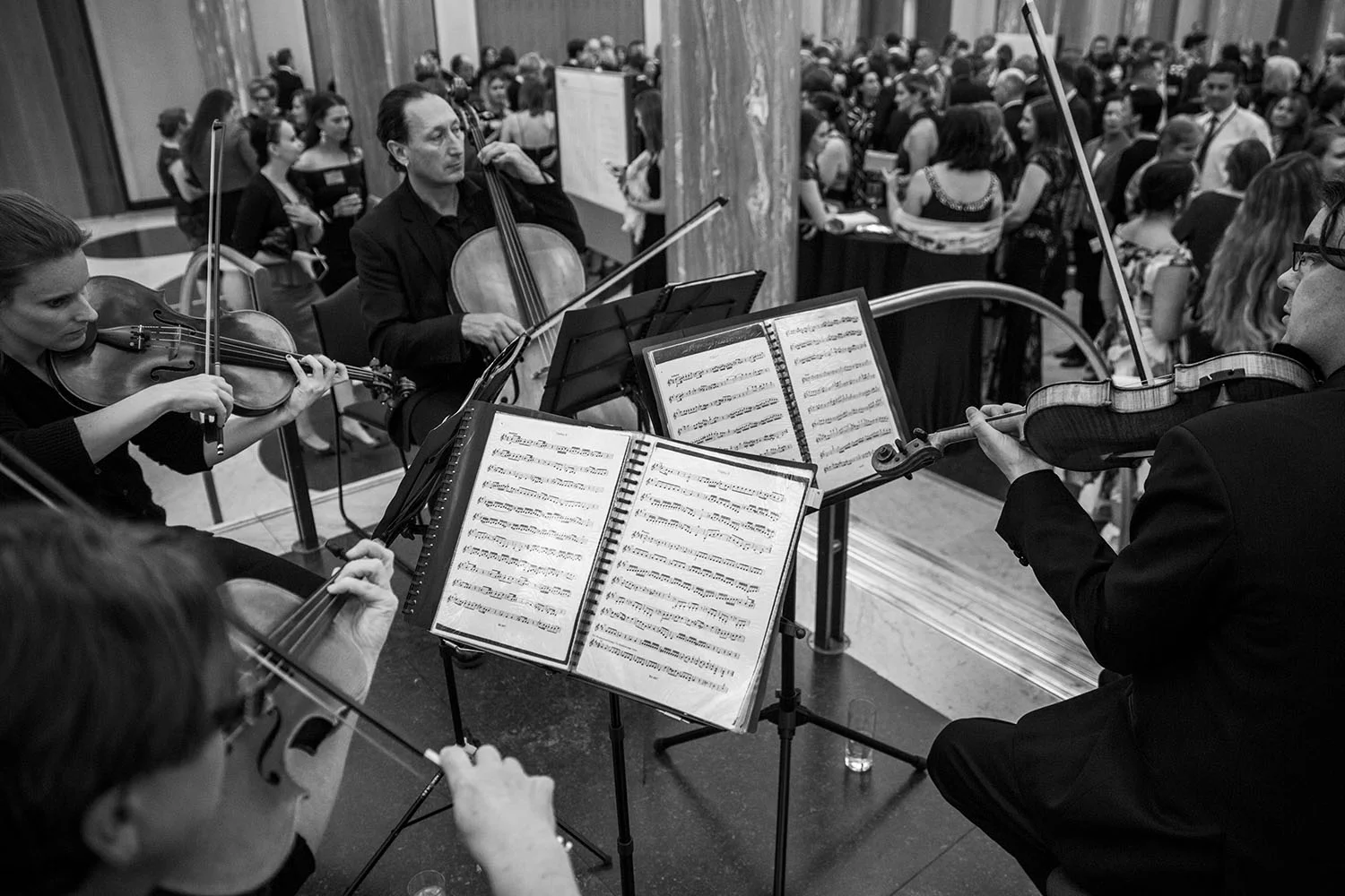 A quartet performs at the Rural Women's Awards at Parliament House in Canberra.