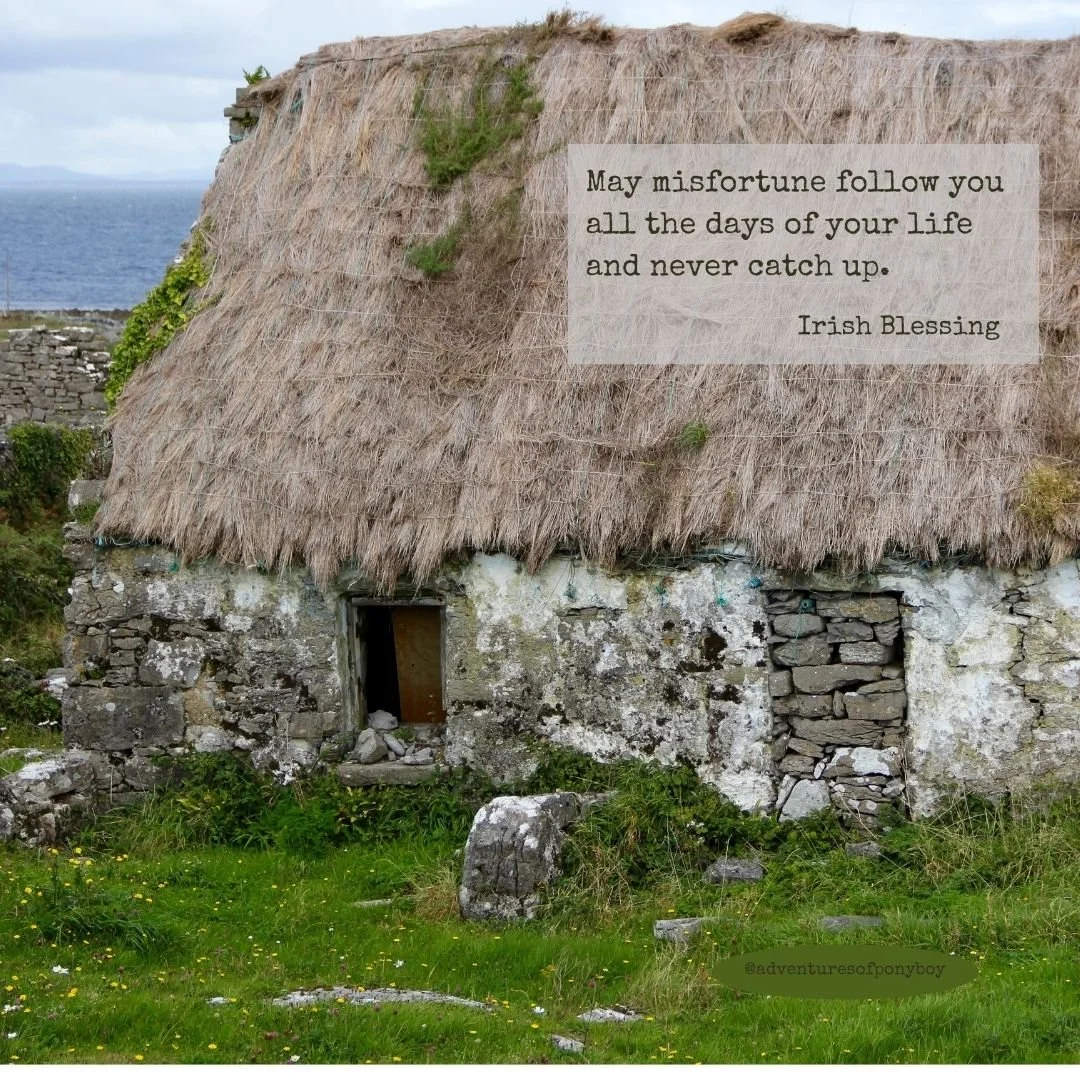 May misfortune follow you all the days of your life
and never catch up.

#IrishBlessing