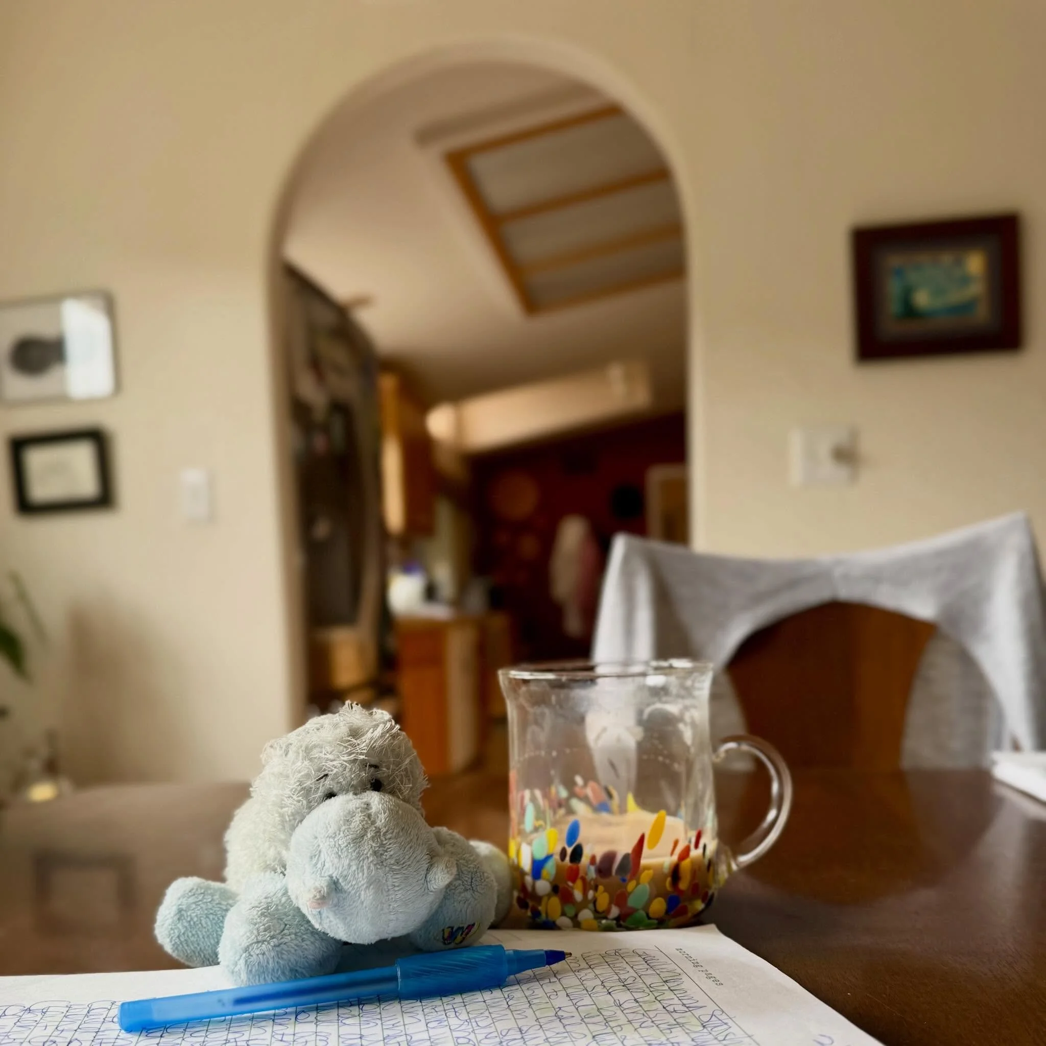 Good Morning📝☕️✨

#MorningRitual
#MorningPages
#TheArtistsWay
#Coffee
#AdventuresOfPonyboy

📍Ancestral lands of the Cowlitz.