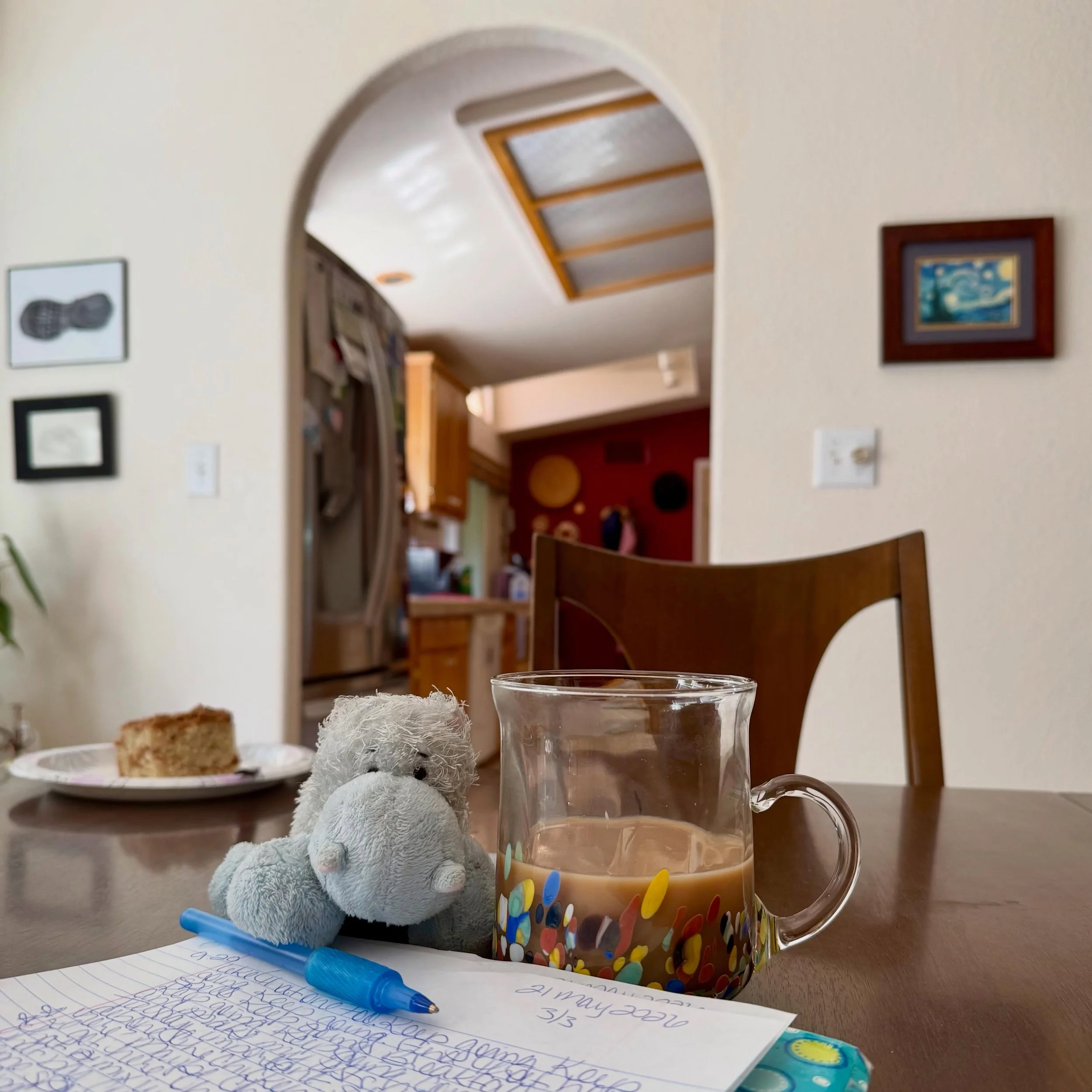 Good Morning📝☕️✨

#MorningRitual
#MorningPages
#TheArtistsWay
#Coffee
#AdventuresOfPonyboy

📍Ancestral lands of the Cowlitz.
