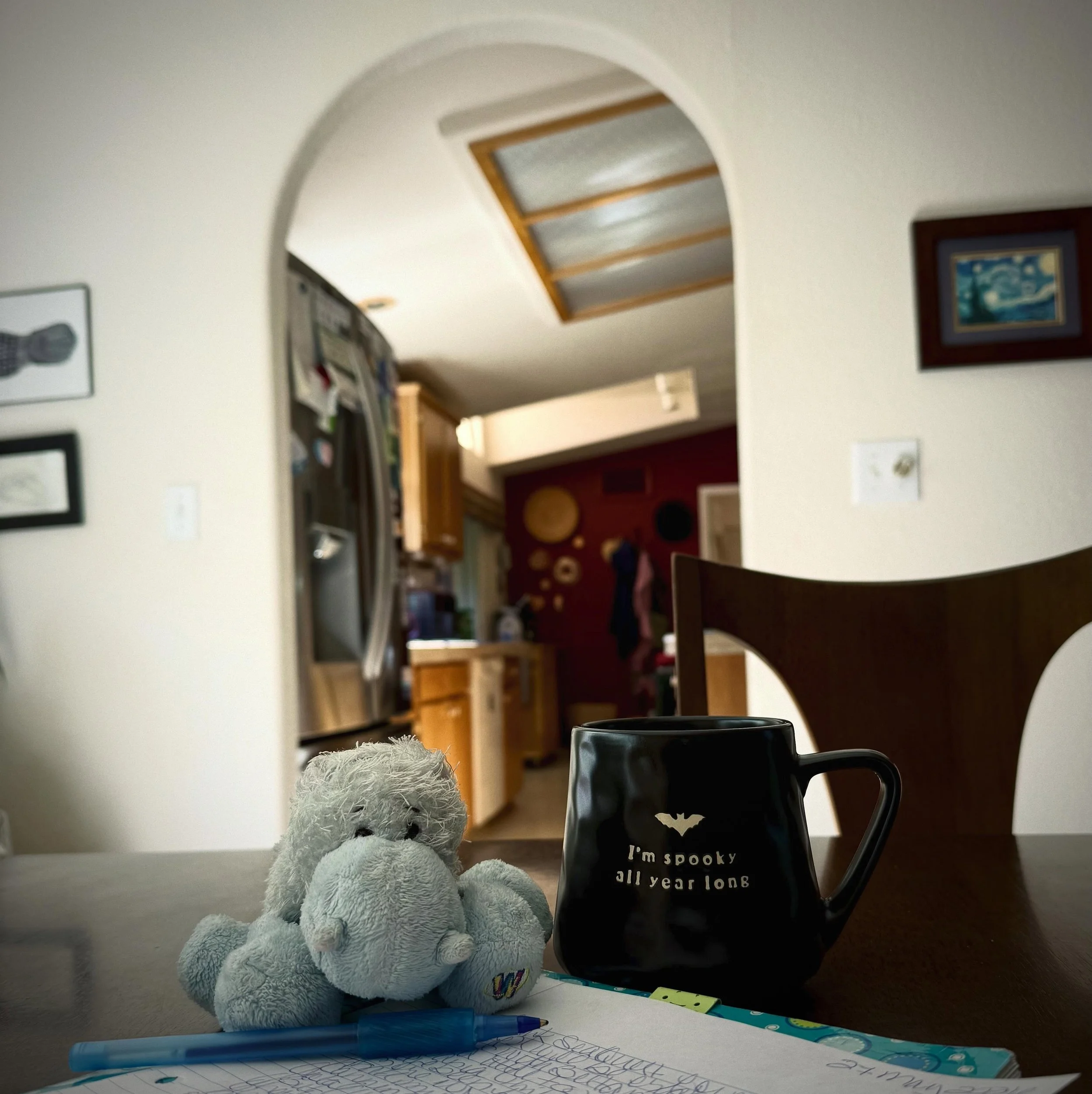 Good Morning📝☕️✨

#MorningRitual
#MorningPages
#TheArtistsWay
#Coffee
#AdventuresOfPonyboy

📍Ancestral lands of the Cowlitz.