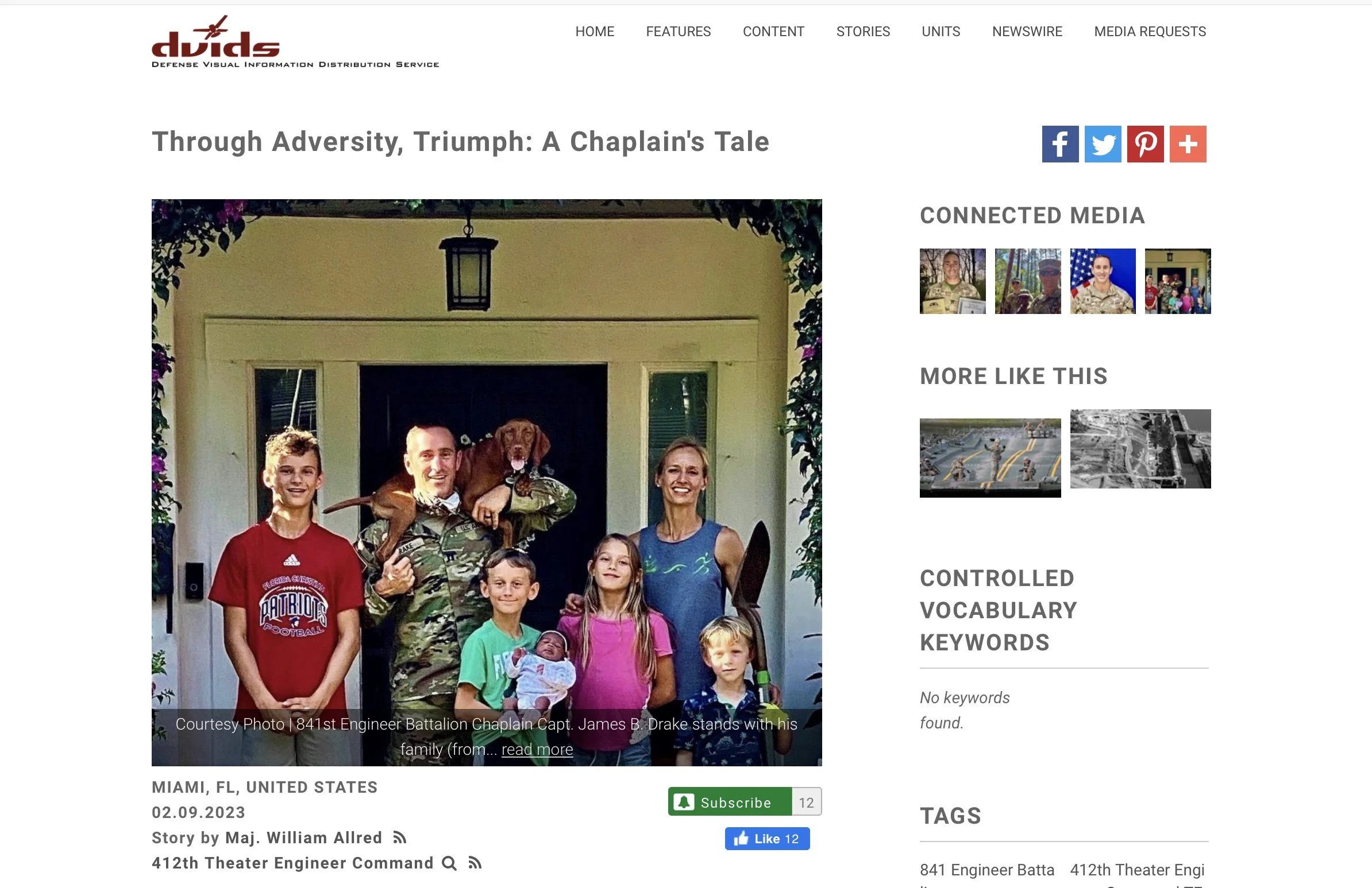 SFAS Article by the Army on CH (CPT) Drake