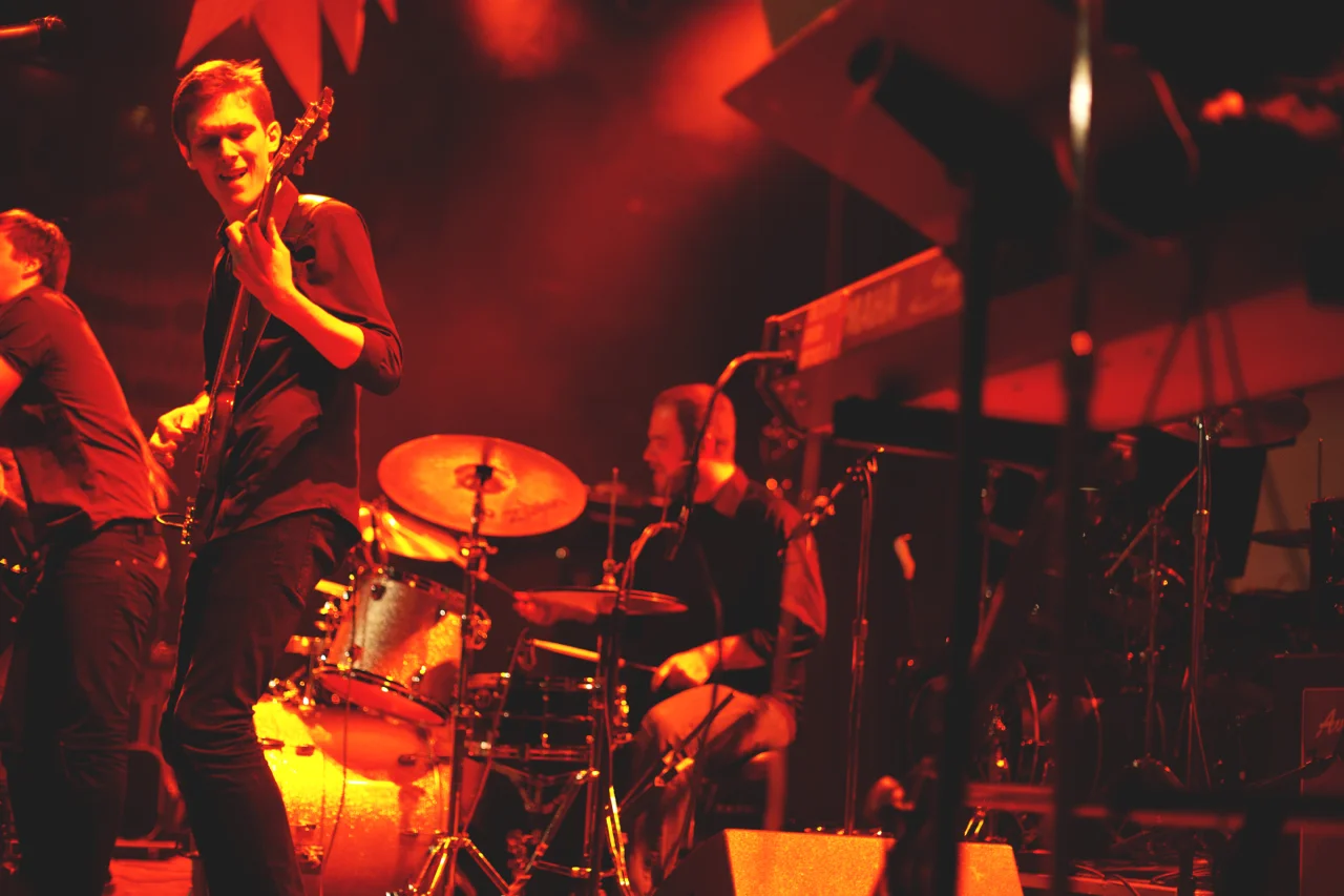 William Heschl and Joel Baer at House of Blues Chicago Blood Red Boots