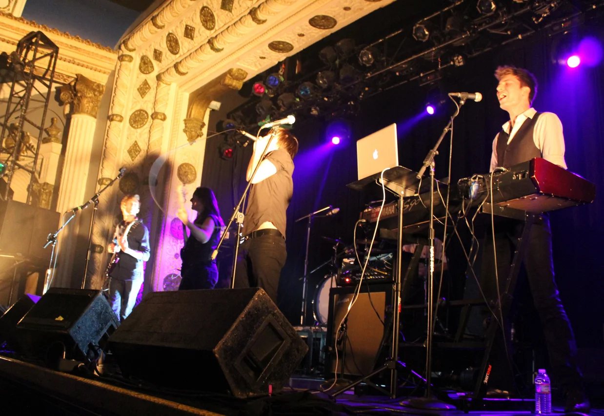 Eric Hays, Cyrus Johnson, William Heschl, and Keith Patrick, at Metro Chicago Blood Red Boots