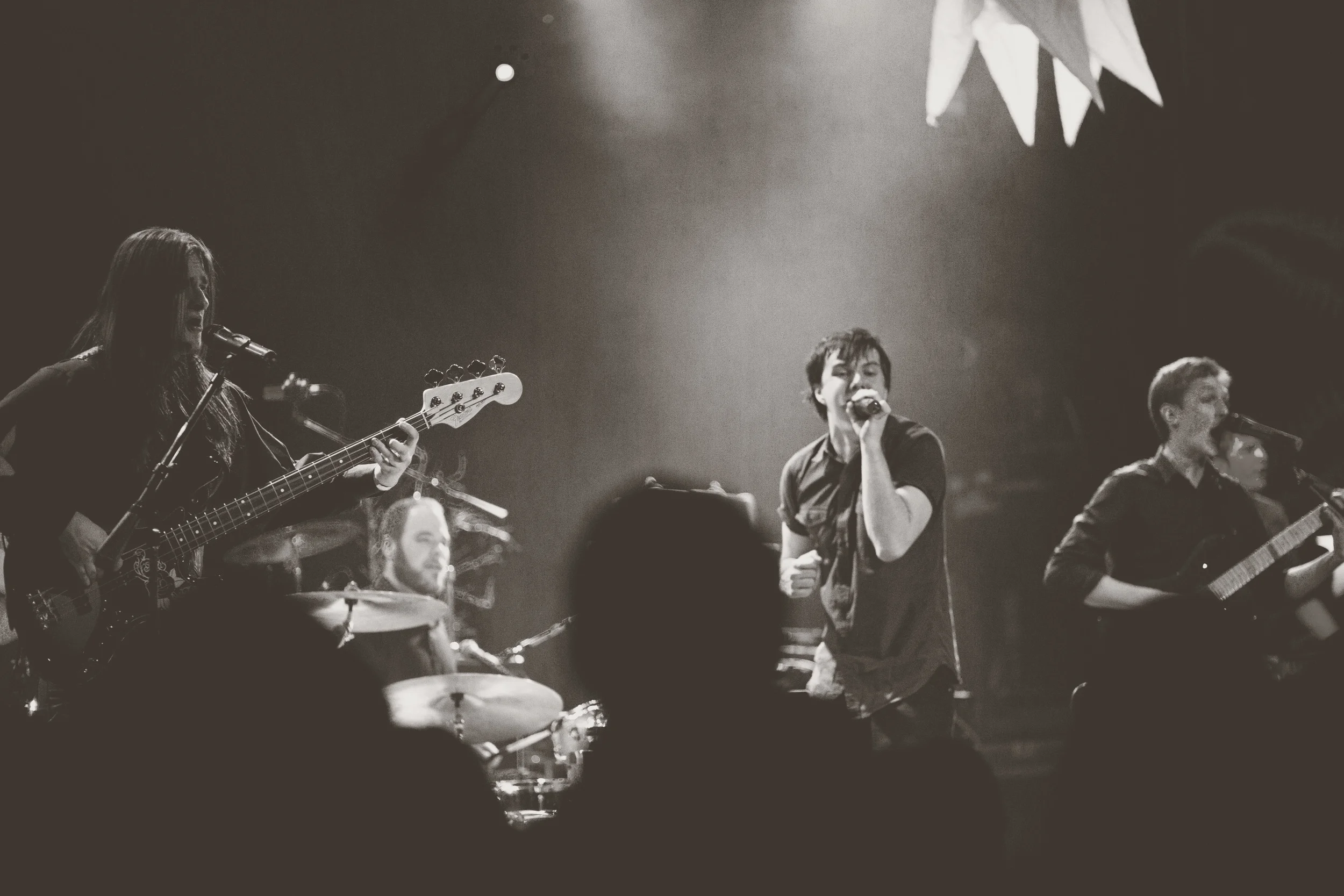 Cyrus Johnson, William Heschl, and Keith Patrick, at House of Blues Chicago Blood Red Boots