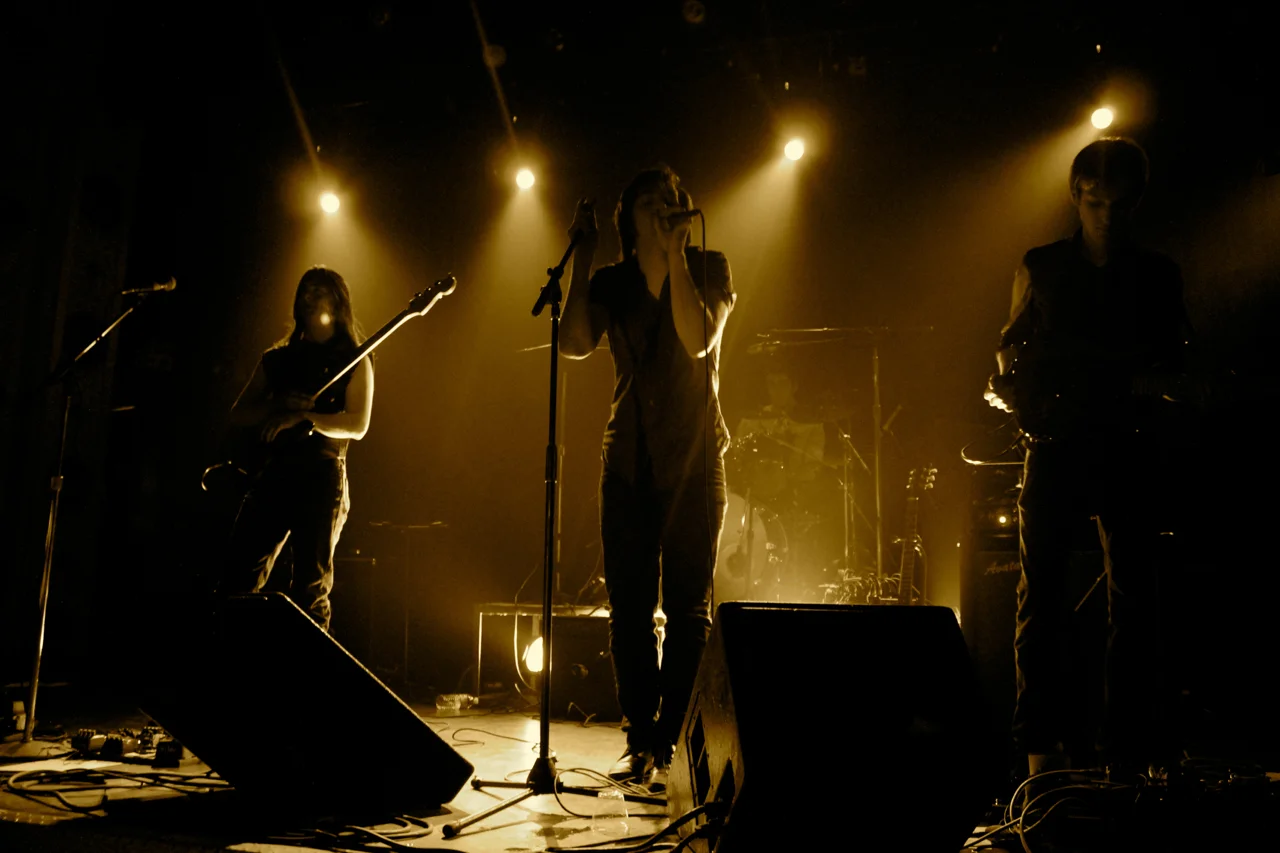 Keith Patrick, Cyrus Johnson, and William Heschl at Metro Chicago Blood Red Boots