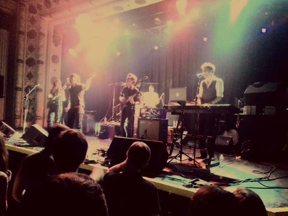 Eric Hays, Keith Patrick, Cyrus Johnson, and William Heschl at Metro Chicago Blood Red Boots