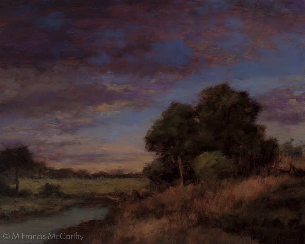 "Twilight Hillside " (8x10) by M Francis McCarthy
