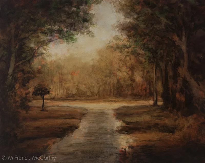  "Woodland Path" Size 8x10 by M Francis McCarthy