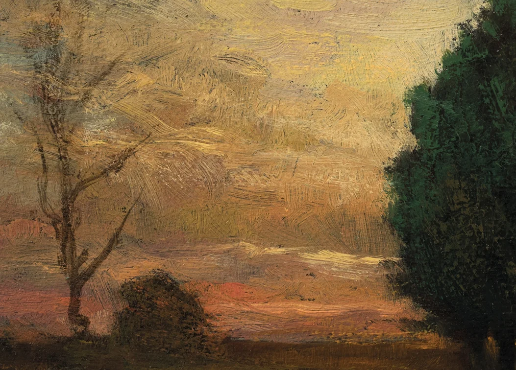 Study after John Enneking 'Tranquility at Sunset' by M Francis McCarthy - 5x7 (Detail)