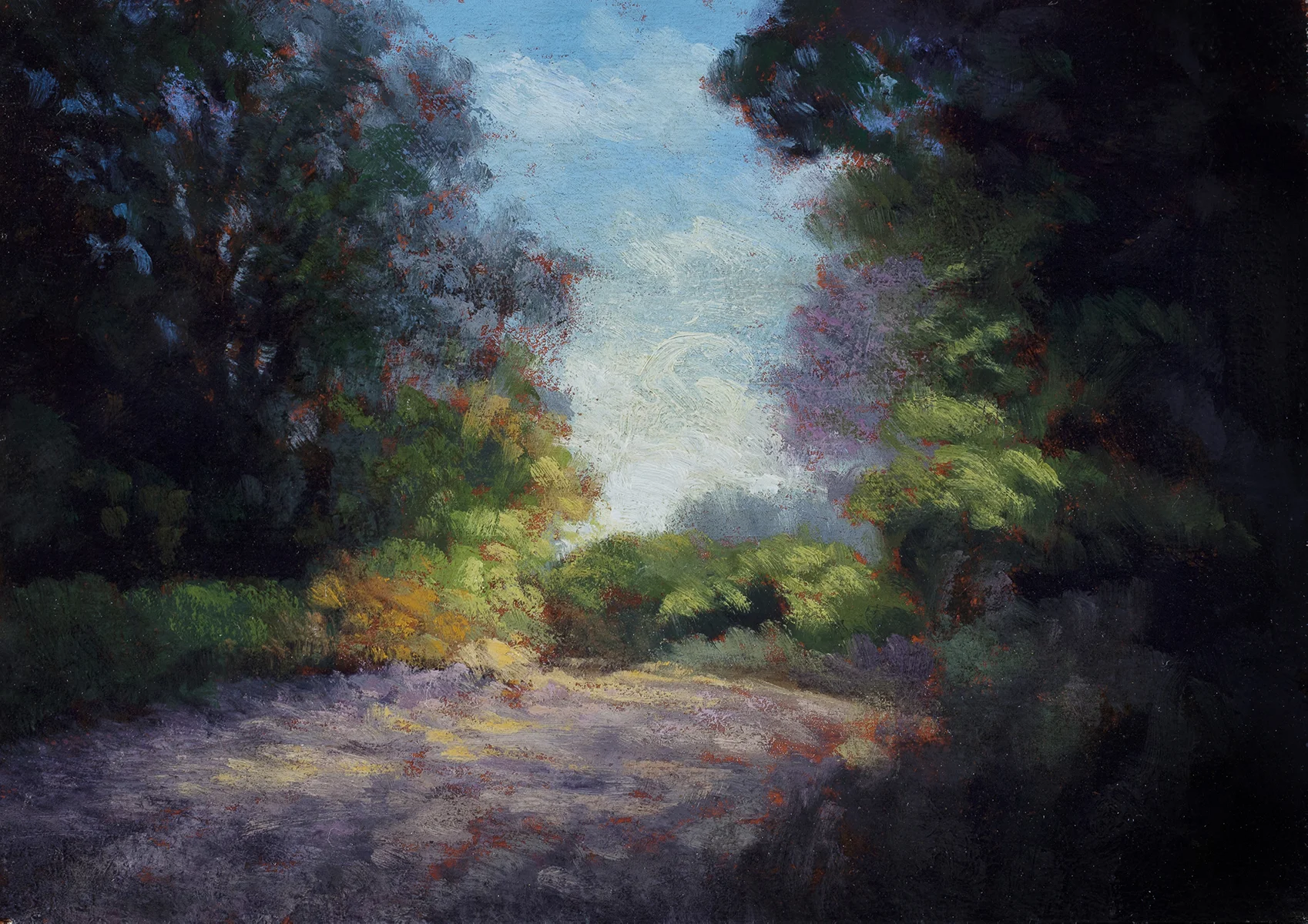 Near the Villageby M Francis McCarthy - 5x7 Oil on Wood Panel