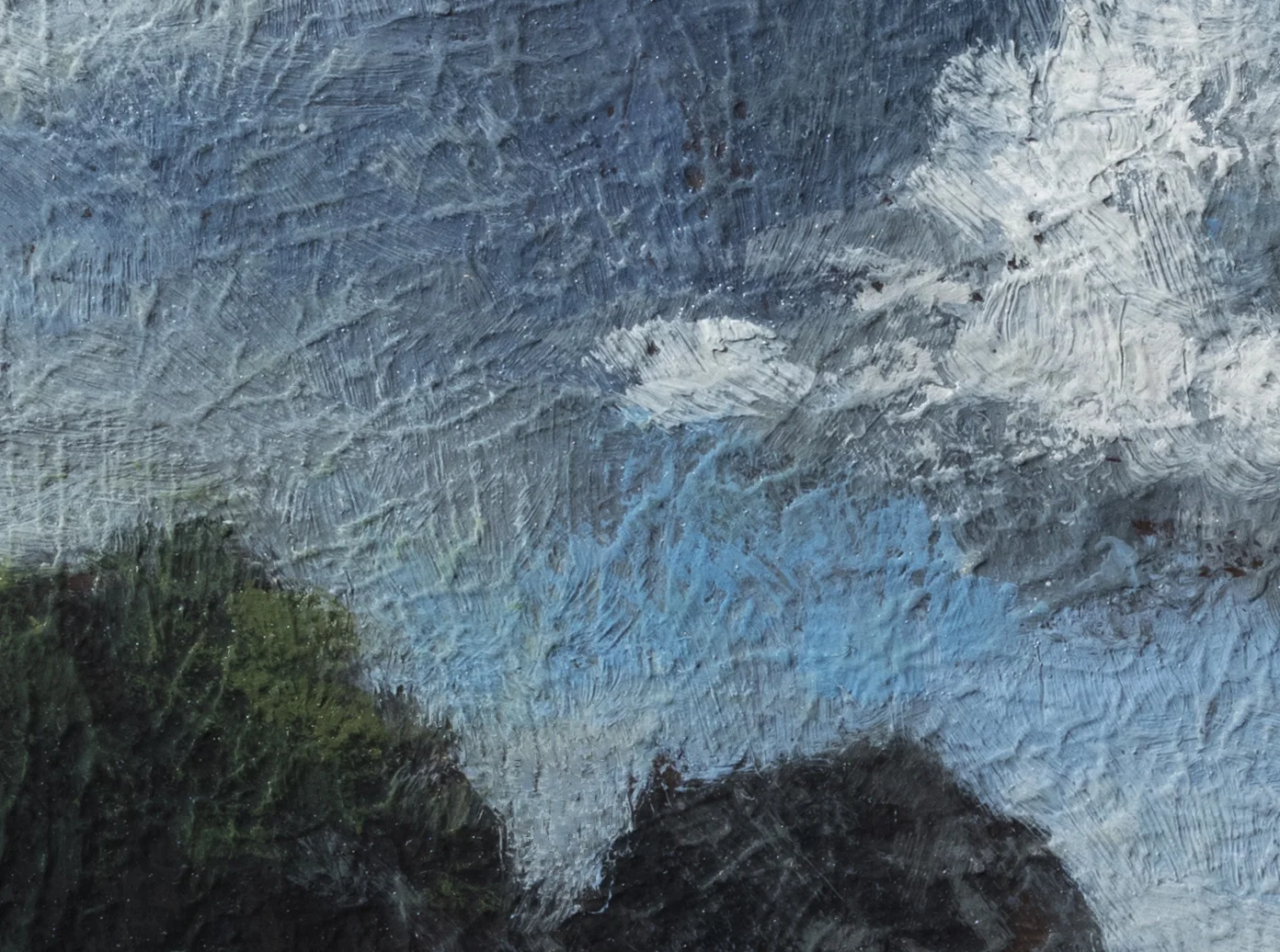 Cloudy Beach by M Francis McCarthy - 6x8 (Detail 2)