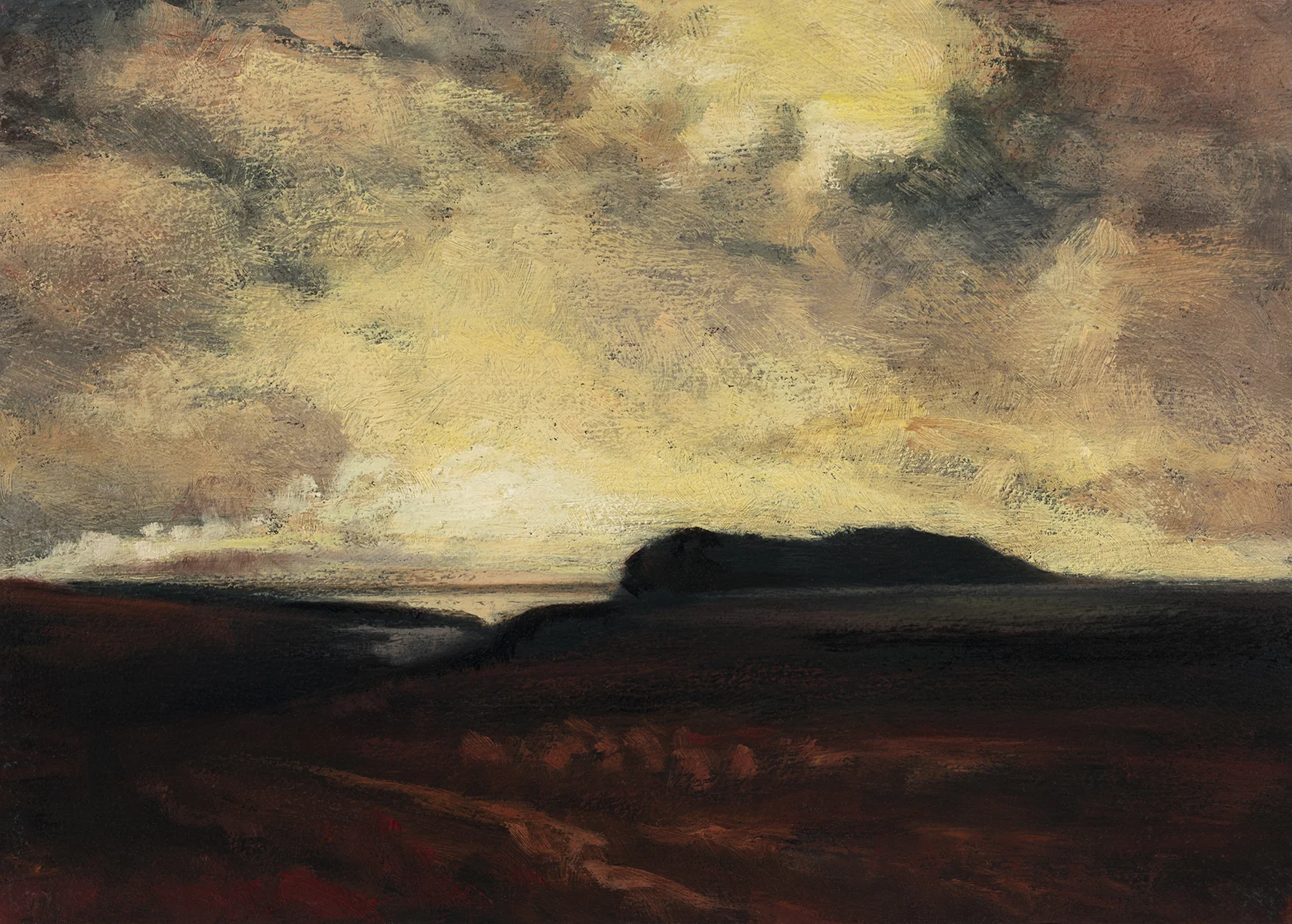 Study after: George Inness The Stormby M Francis McCarthy - 5x7 Oil on Wood Panel