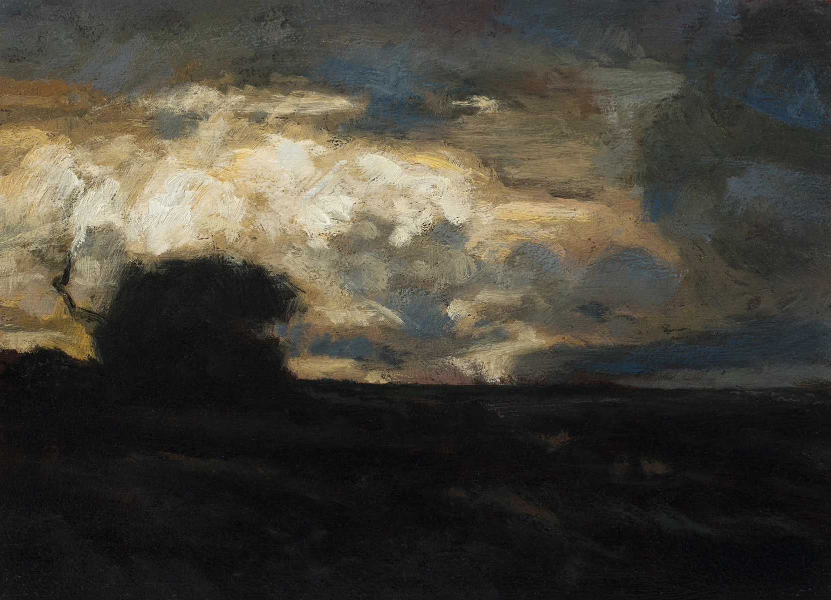 Study after: John Francis Murphy- Landscape by M Francis McCarthy - 5x7 Oil on Wood Panel