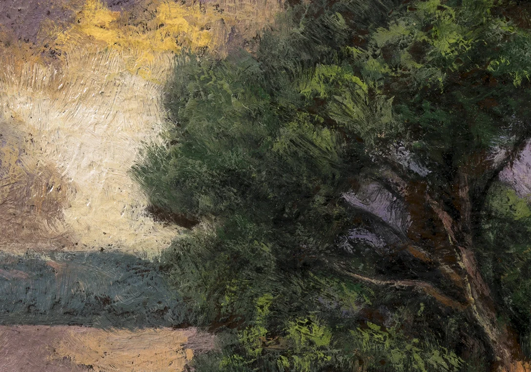 Lakeside Path by M Francis McCarthy - 3½x5 (Detail)