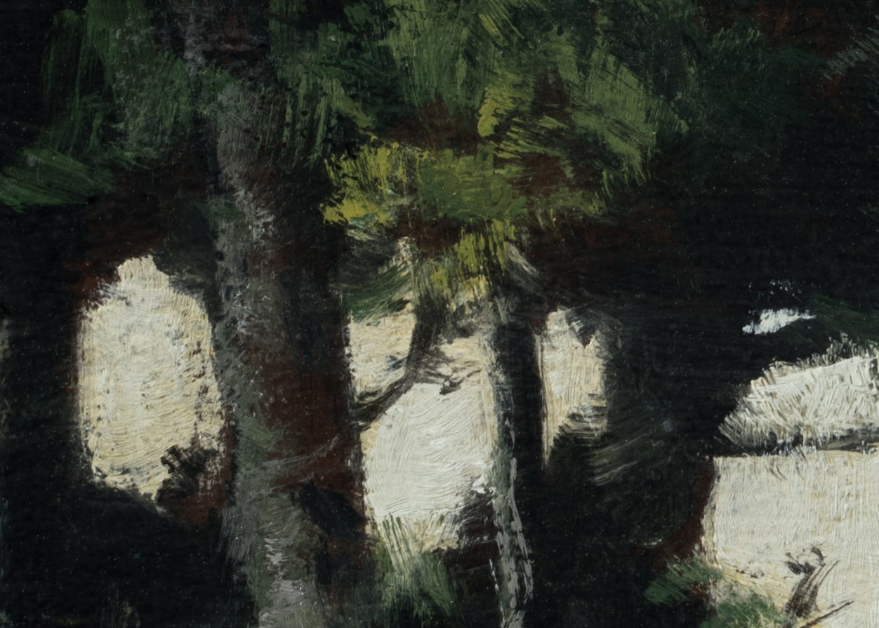 Study after: Paul Trouillebert Shoring the Fishing Boat by M Francis McCarthy - 5x7 (Detail 2)
