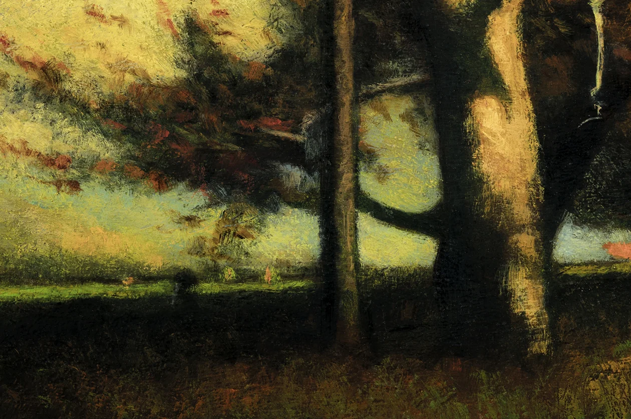  Study after: George Inness Autumn Montclair by M Francis McCarthy - 8x12 (Detail)