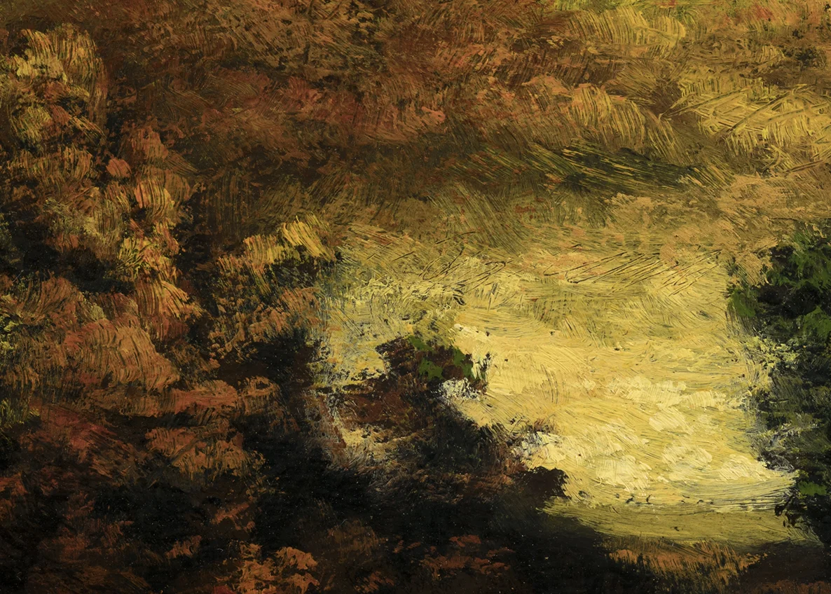 Study after: Ralph Albert Blakelock A Mountain Road by M Francis McCarthy - 5x7 (Detail)