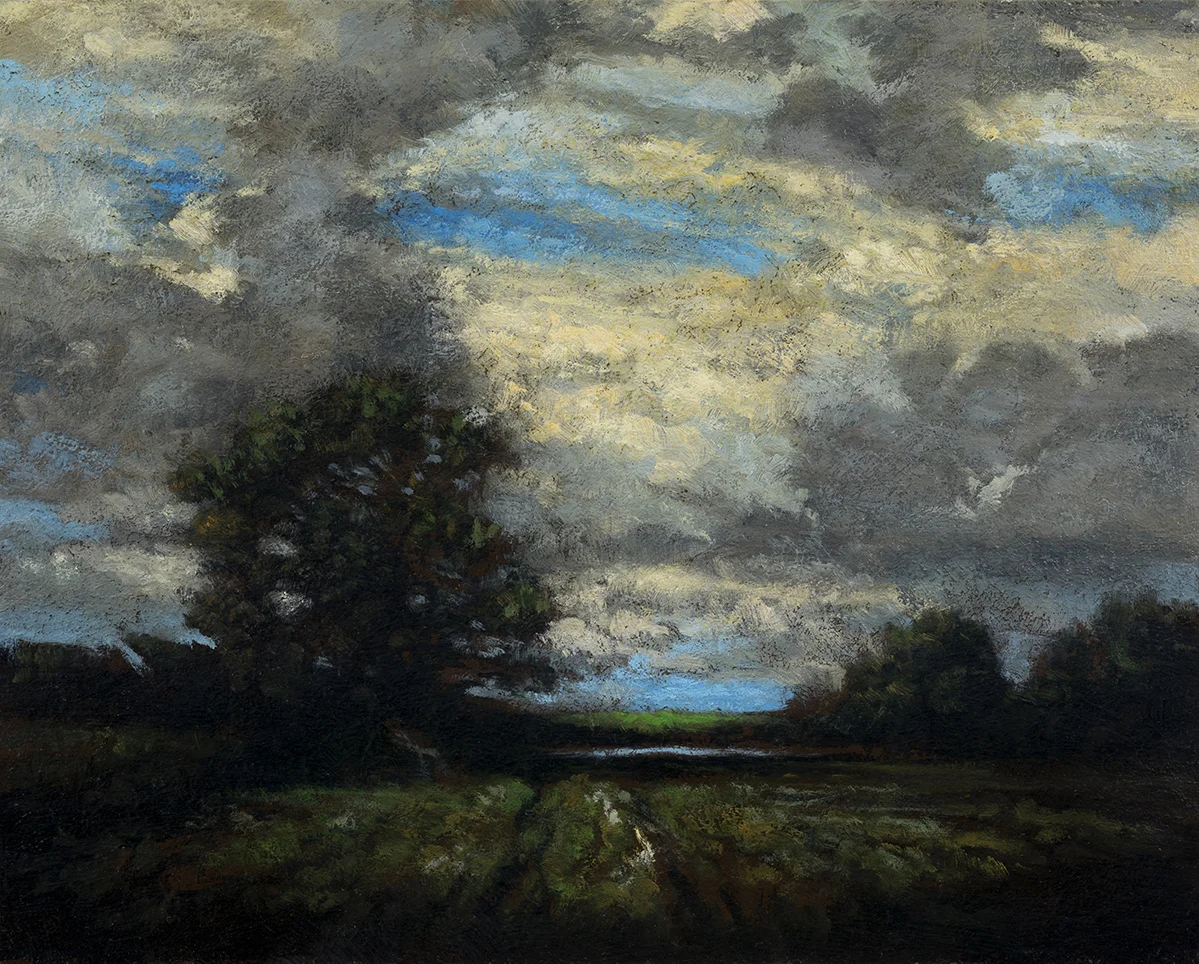 Study after: Alexander Wyant Landscape by M Francis McCarthy - 8x10 Oil on Wood Panel